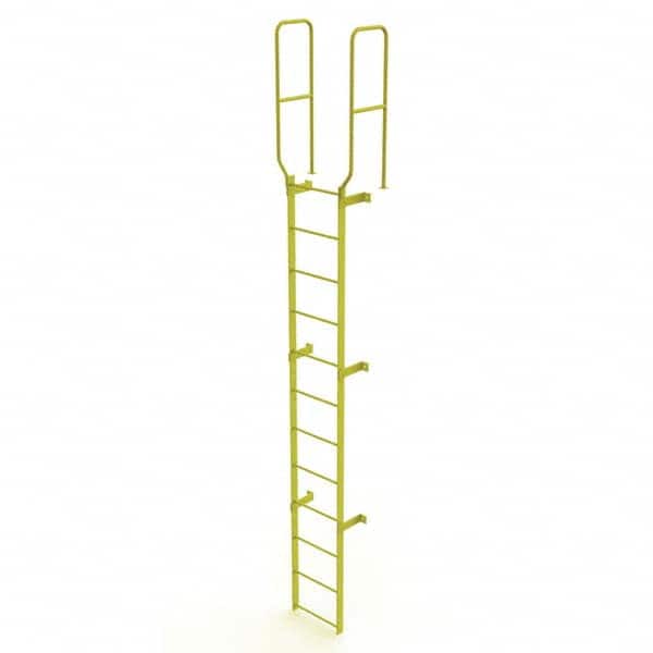 TRI-ARC - Rolling & Wall Mounted Ladders & Platforms Type: Fixed Ladder Style: Safety Cage - Exact Tooling
