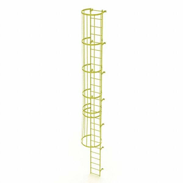 TRI-ARC - Rolling & Wall Mounted Ladders & Platforms Type: Fixed Ladder Style: Safety Cage - Exact Tooling