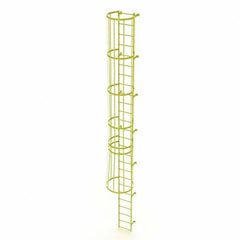 TRI-ARC - Rolling & Wall Mounted Ladders & Platforms Type: Fixed Ladder Style: Safety Cage - Exact Tooling