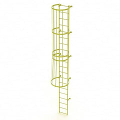 TRI-ARC - Rolling & Wall Mounted Ladders & Platforms Type: Fixed Ladder Style: Safety Cage - Exact Tooling