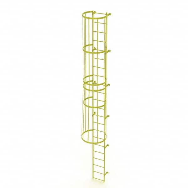 TRI-ARC - Rolling & Wall Mounted Ladders & Platforms Type: Fixed Ladder Style: Safety Cage - Exact Tooling