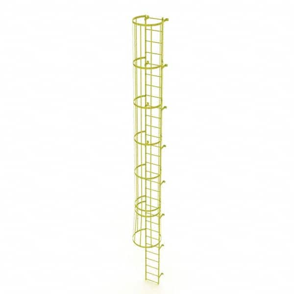 TRI-ARC - Rolling & Wall Mounted Ladders & Platforms Type: Fixed Ladder Style: Safety Cage - Exact Tooling