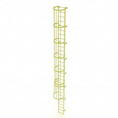 TRI-ARC - Rolling & Wall Mounted Ladders & Platforms Type: Fixed Ladder Style: Safety Cage - Exact Tooling