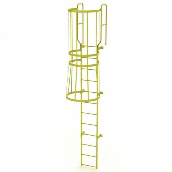 TRI-ARC - Rolling & Wall Mounted Ladders & Platforms Type: Fixed Ladder Style: Safety Cage - Exact Tooling
