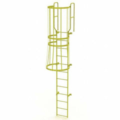 TRI-ARC - Rolling & Wall Mounted Ladders & Platforms Type: Fixed Ladder Style: Safety Cage - Exact Tooling
