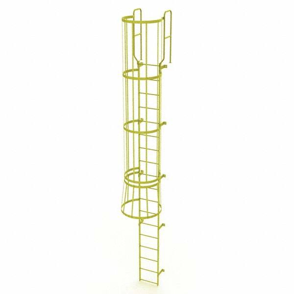 TRI-ARC - Rolling & Wall Mounted Ladders & Platforms Type: Fixed Ladder Style: Safety Cage - Exact Tooling