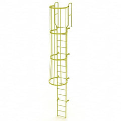 TRI-ARC - Rolling & Wall Mounted Ladders & Platforms Type: Fixed Ladder Style: Safety Cage - Exact Tooling