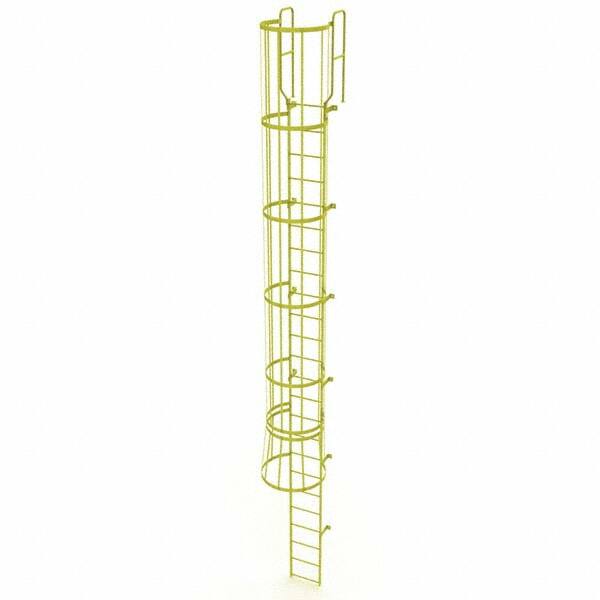 TRI-ARC - Rolling & Wall Mounted Ladders & Platforms Type: Fixed Ladder Style: Safety Cage - Exact Tooling