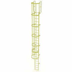 TRI-ARC - Rolling & Wall Mounted Ladders & Platforms Type: Fixed Ladder Style: Safety Cage - Exact Tooling