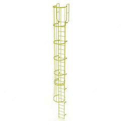 TRI-ARC - Rolling & Wall Mounted Ladders & Platforms Type: Fixed Ladder Style: Safety Cage - Exact Tooling