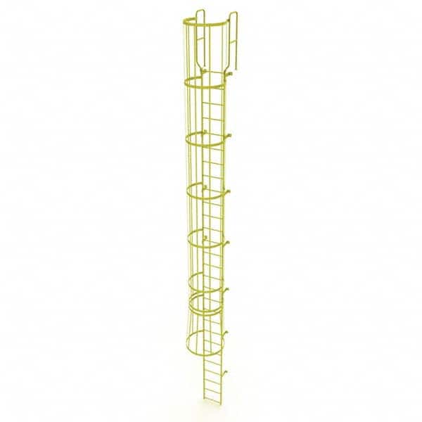TRI-ARC - Rolling & Wall Mounted Ladders & Platforms Type: Fixed Ladder Style: Safety Cage - Exact Tooling