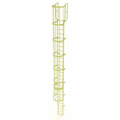 TRI-ARC - Rolling & Wall Mounted Ladders & Platforms Type: Fixed Ladder Style: Safety Cage - Exact Tooling