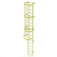 TRI-ARC - Rolling & Wall Mounted Ladders & Platforms Type: Fixed Ladder Style: Safety Cage - Exact Tooling