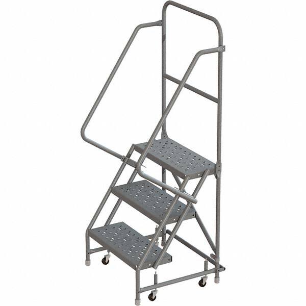 TRI-ARC - Rolling & Wall Mounted Ladders & Platforms Type: Rolling Warehouse Ladder Style: Rolling Platform Ladder - Exact Tooling