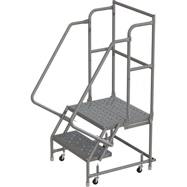 TRI-ARC - Rolling & Wall Mounted Ladders & Platforms Type: Rolling Warehouse Ladder Style: Rolling Platform Ladder - Exact Tooling