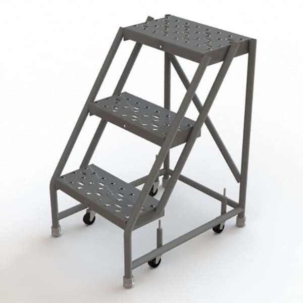 TRI-ARC - Rolling & Wall Mounted Ladders & Platforms Type: Rolling Warehouse Ladder Style: Rolling Platform Ladder - Exact Tooling