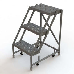 TRI-ARC - Rolling & Wall Mounted Ladders & Platforms Type: Rolling Warehouse Ladder Style: Rolling Platform Ladder - Exact Tooling