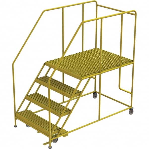 TRI-ARC - Rolling & Wall Mounted Ladders & Platforms Type: Rolling Work Platform Style: Steel Work Platform - Exact Tooling