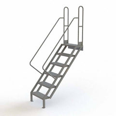 TRI-ARC - Rolling & Wall Mounted Ladders & Platforms Type: Stairway Slope Ladder Style: Stair Unit - Exact Tooling