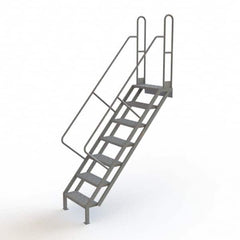TRI-ARC - Rolling & Wall Mounted Ladders & Platforms Type: Stairway Slope Ladder Style: Stair Unit - Exact Tooling