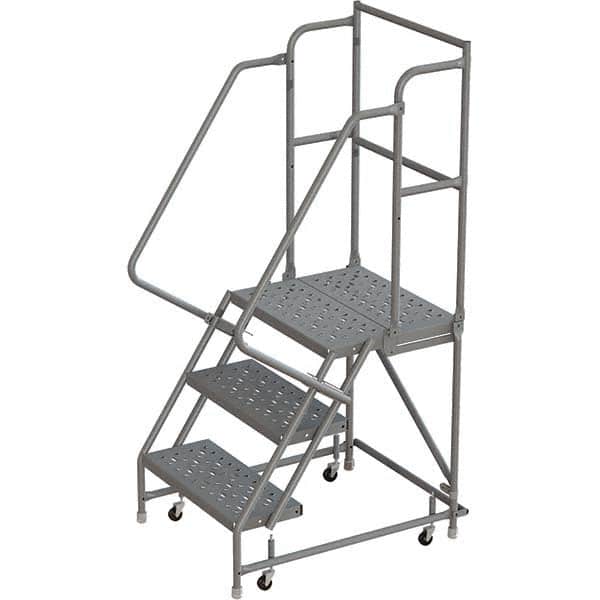 TRI-ARC - Rolling & Wall Mounted Ladders & Platforms Type: Rolling Warehouse Ladder Style: Rolling Platform Ladder - Exact Tooling