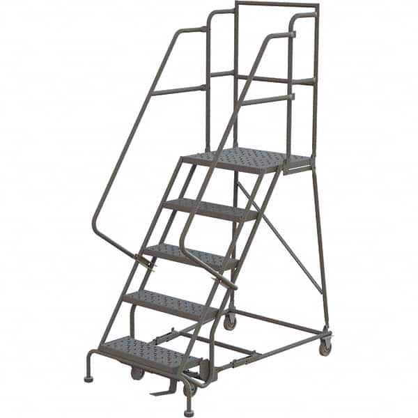 TRI-ARC - Rolling & Wall Mounted Ladders & Platforms Type: Rolling Warehouse Ladder Style: Rolling Platform Ladder - Exact Tooling