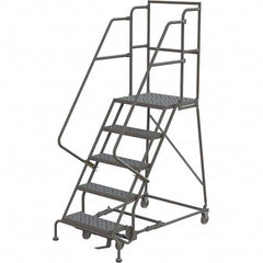 TRI-ARC - Rolling & Wall Mounted Ladders & Platforms Type: Rolling Warehouse Ladder Style: Rolling Platform Ladder - Exact Tooling