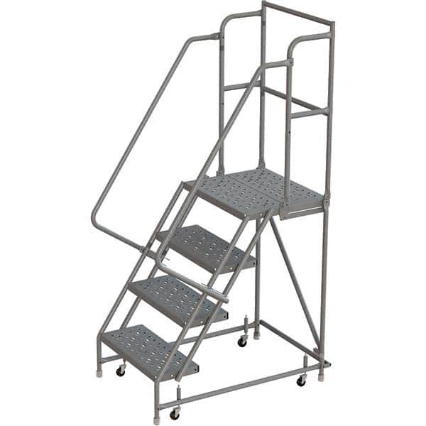 TRI-ARC - Rolling & Wall Mounted Ladders & Platforms Type: Rolling Warehouse Ladder Style: Rolling Platform Ladder - Exact Tooling