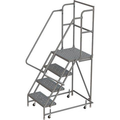TRI-ARC - Rolling & Wall Mounted Ladders & Platforms Type: Rolling Warehouse Ladder Style: Rolling Platform Ladder - Exact Tooling