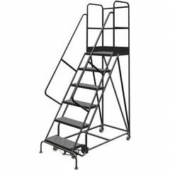 TRI-ARC - Rolling & Wall Mounted Ladders & Platforms Type: Rolling Warehouse Ladder Style: Rolling Platform Ladder - Exact Tooling