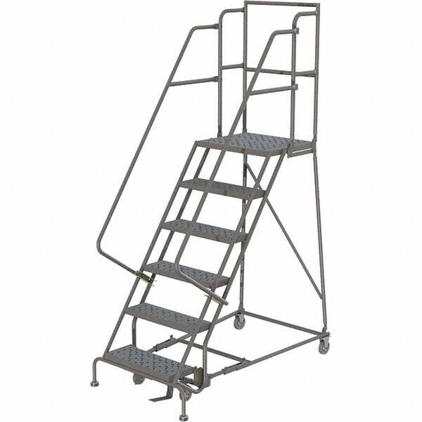 TRI-ARC - Rolling & Wall Mounted Ladders & Platforms Type: Rolling Warehouse Ladder Style: Rolling Platform Ladder - Exact Tooling