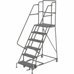 TRI-ARC - Rolling & Wall Mounted Ladders & Platforms Type: Rolling Warehouse Ladder Style: Rolling Platform Ladder - Exact Tooling