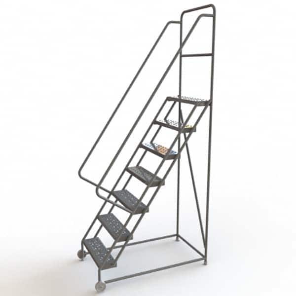 TRI-ARC - Rolling & Wall Mounted Ladders & Platforms Type: TiltNRoll Rolling Ladder Style: Tilt & Roll Safety Ladder - Exact Tooling