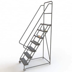 TRI-ARC - Rolling & Wall Mounted Ladders & Platforms Type: TiltNRoll Rolling Ladder Style: Tilt & Roll Safety Ladder - Exact Tooling