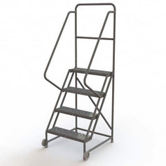 TRI-ARC - Rolling & Wall Mounted Ladders & Platforms Type: TiltNRoll Rolling Ladder Style: Tilt & Roll Safety Ladder - Exact Tooling