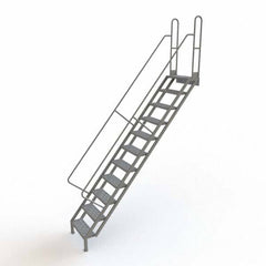 TRI-ARC - Rolling & Wall Mounted Ladders & Platforms Type: Stairway Slope Ladder Style: Stair Unit - Exact Tooling