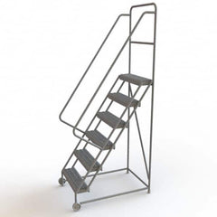 TRI-ARC - Rolling & Wall Mounted Ladders & Platforms Type: TiltNRoll Rolling Ladder Style: Tilt & Roll Safety Ladder - Exact Tooling