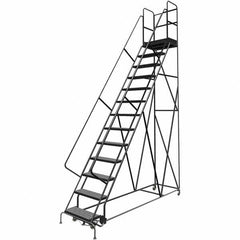 TRI-ARC - Rolling & Wall Mounted Ladders & Platforms Type: Rolling Warehouse Ladder Style: Rolling Platform Ladder - Exact Tooling