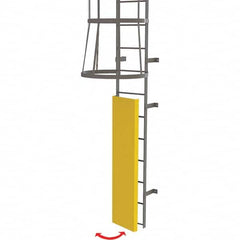 TRI-ARC - Ladder Accessories Type: Door For Use With: Tri-Arc Fixed Yellow Steel Ladders - Exact Tooling