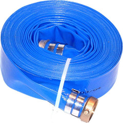 JGB Enterprises - Water & Discharge Hose; Inside Diameter (Inch): 3 ; Color: Blue ; Working Pressure (psi): 80.000 ; Length (Feet): 50 ; Material: PVC - Exact Tooling