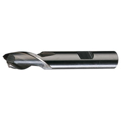 ‎1/2″ × 3/8″ × 13/16″ × 2-11/16″ RHS / RHC HSS HSS Single End 2-Flute Center Cutting End Mill - Bright