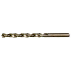 6.50mm RHS / RHC HSS-CO 8% (M42) 135 Degree Split Point Cobalt Heavy Duty Jobber Length Drill - Straw / Gold Oxide - Exact Tooling