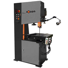 Cosen - Vertical Bandsaws; Drive Type: Variable Frequency ; Throat Capacity (Decimal Inch): 23.5000 ; Height Capacity (Inch): 12 ; Phase: 3 ; Blade Width (Inch): 1/8 to 1 ; Blade Speeds (SFPM): 97 - Exact Tooling