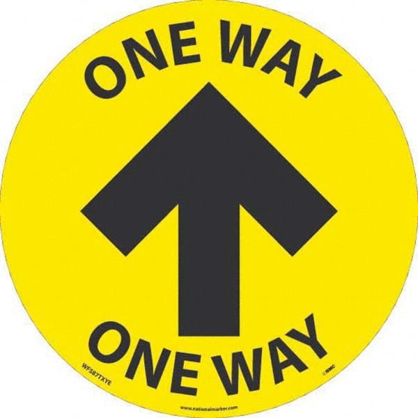 NMC - "One Way" Adhesive-Backed Floor Sign - Exact Tooling