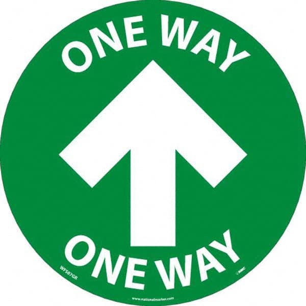 NMC - "One Way" Adhesive-Backed Floor Sign - Exact Tooling