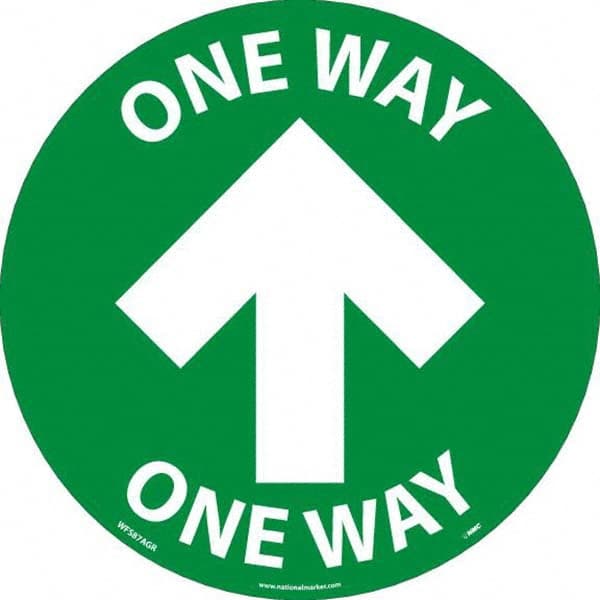 NMC - "One Way" Adhesive-Backed Floor Sign - Exact Tooling