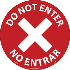 NMC - "Do Not Enter" Adhesive-Backed Floor Sign - Exact Tooling