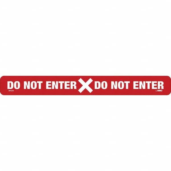 NMC - "Do Not Enter" Adhesive-Backed Floor Sign - Exact Tooling