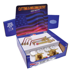 Made in USA - Oxygen/Acetylene Torch Kits; Type: Oxyacetylene; Hydrogen; MAP//Pro; Propane; Natural Gas ; Maximum Cutting: 0 (Inch); Welding Capacity: 3 (Inch); Maximum Heating Capacity: 5600?F ; Contents: Welding Handle WH360; Cutting Attachment 780A; O - Exact Tooling