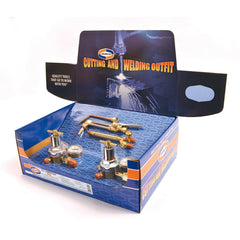 Made in USA - Oxygen/Acetylene Torch Kits; Type: Oxyacetylene ; Maximum Cutting: 6 (Inch); Welding Capacity: 1-1/4 (Inch); Maximum Heating Capacity: 5600?F ; Contents: Welding Handle WH350; Cutting Attachment CA350; Oxygen Regulator RUH8210; Fuel Gas Reg - Exact Tooling